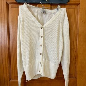Madewell white cardigan